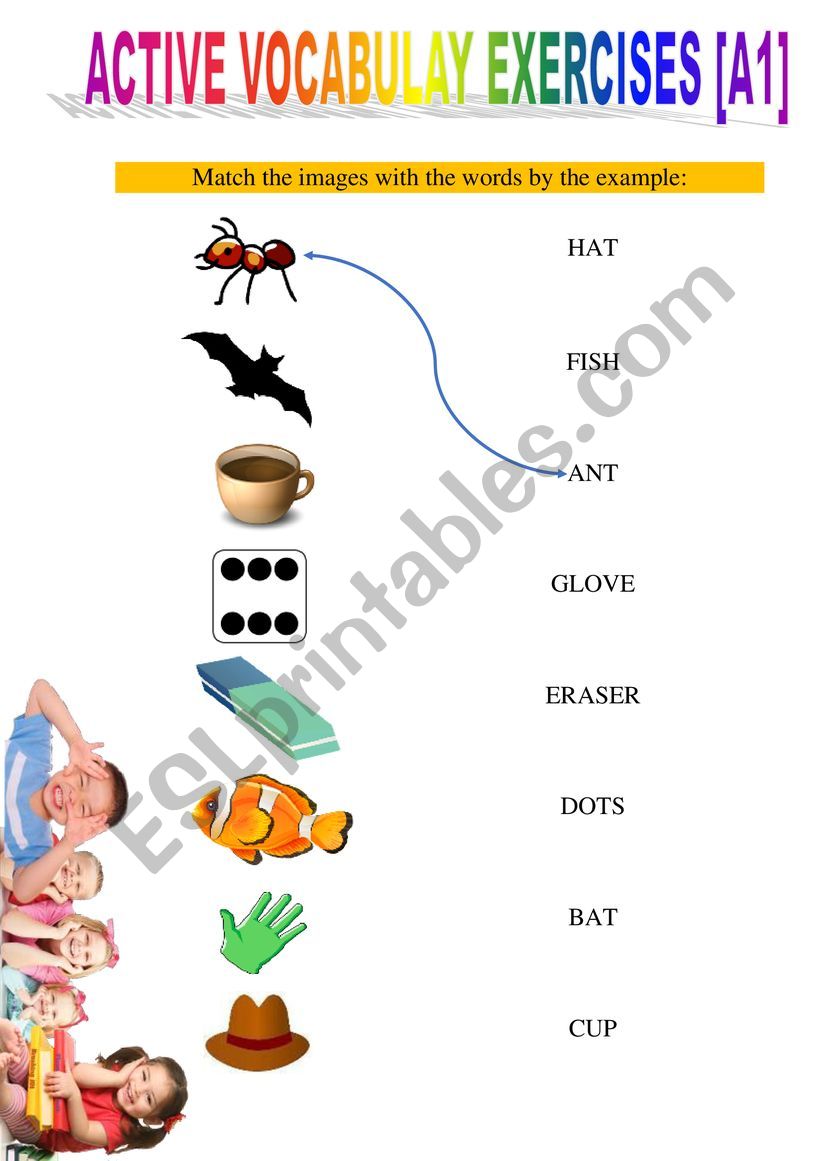 VOCABULARY EXERCISES [A1] worksheet